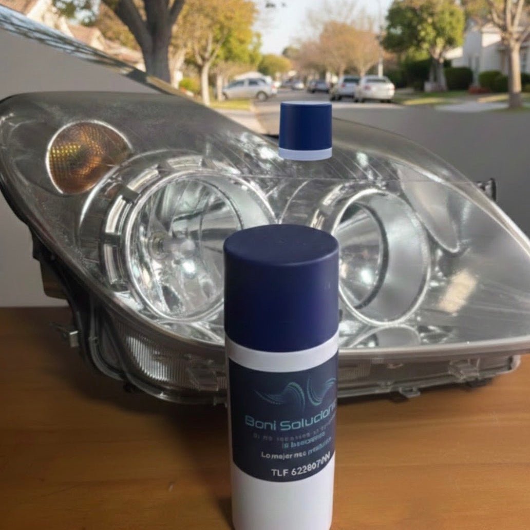 Limpiador de Faros + Abrillantado en liquido para coches ideal para pasar la ITV - Boni Soluciones