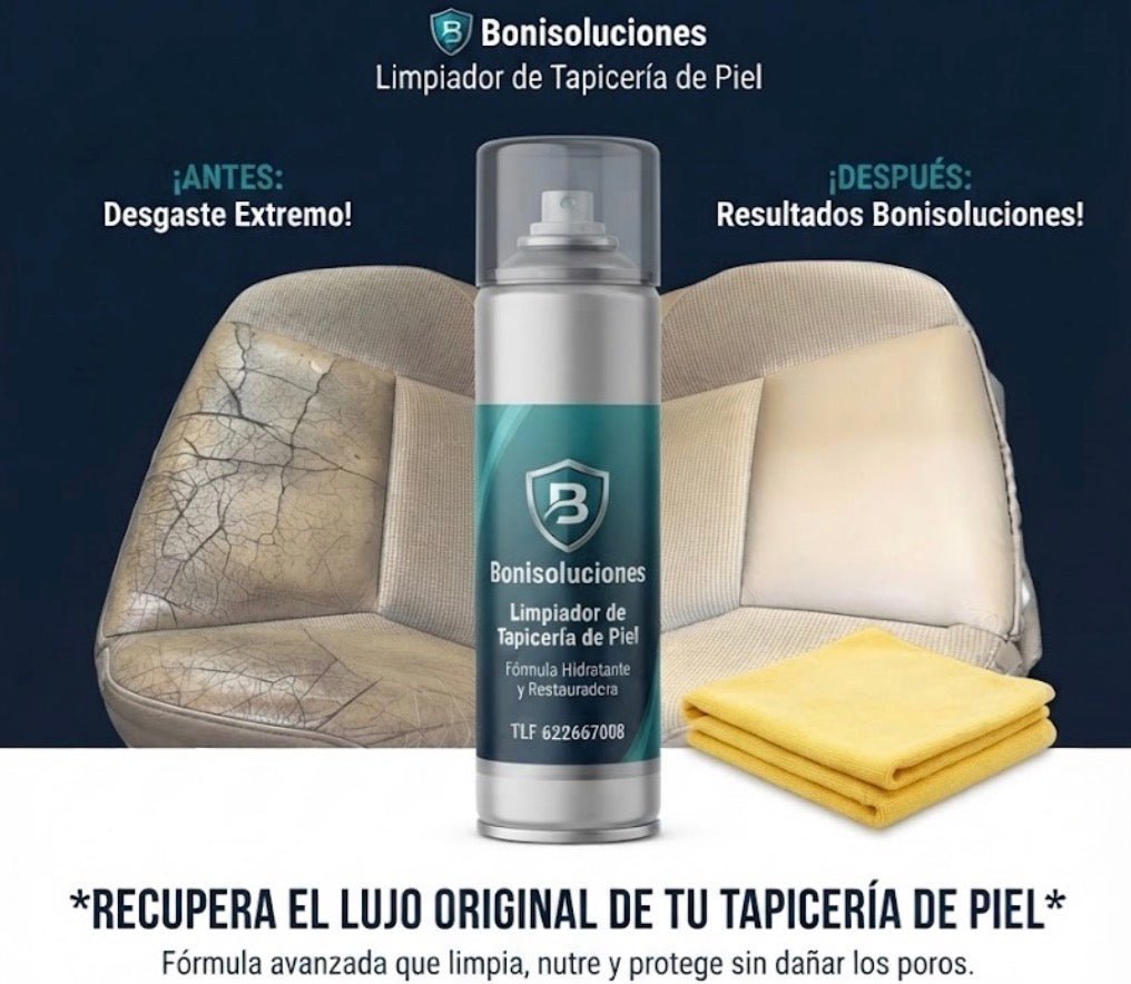 Limpieza de Tapicería de Piel en Seco - Bonisoluciones