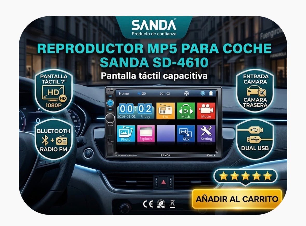 Reproductor mp5 para coche - Boni Soluciones