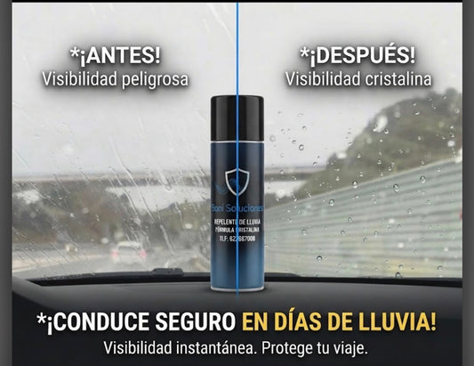 Repelente de Lluvia - Visibilidad Perfecta en Climas Adversos