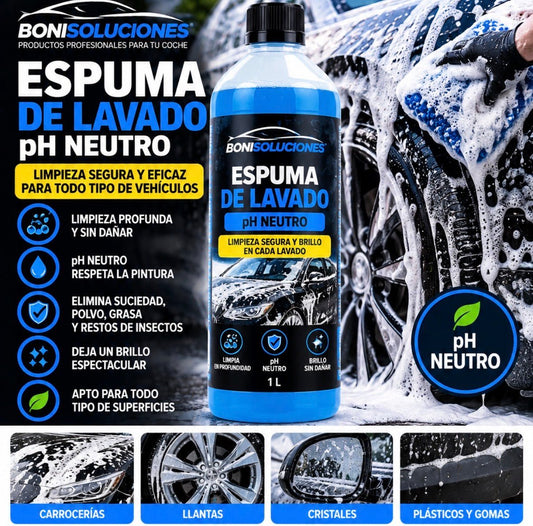 Espuma de Lavado Premium para coches y camiones - Boni Soluciones