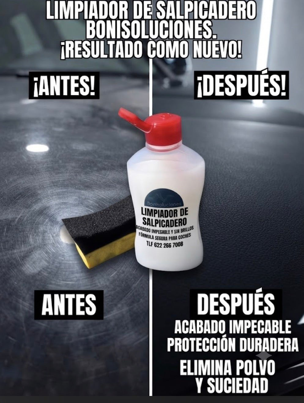 Limpiador de Salpicadero sin Silicona - Bonisoluciones