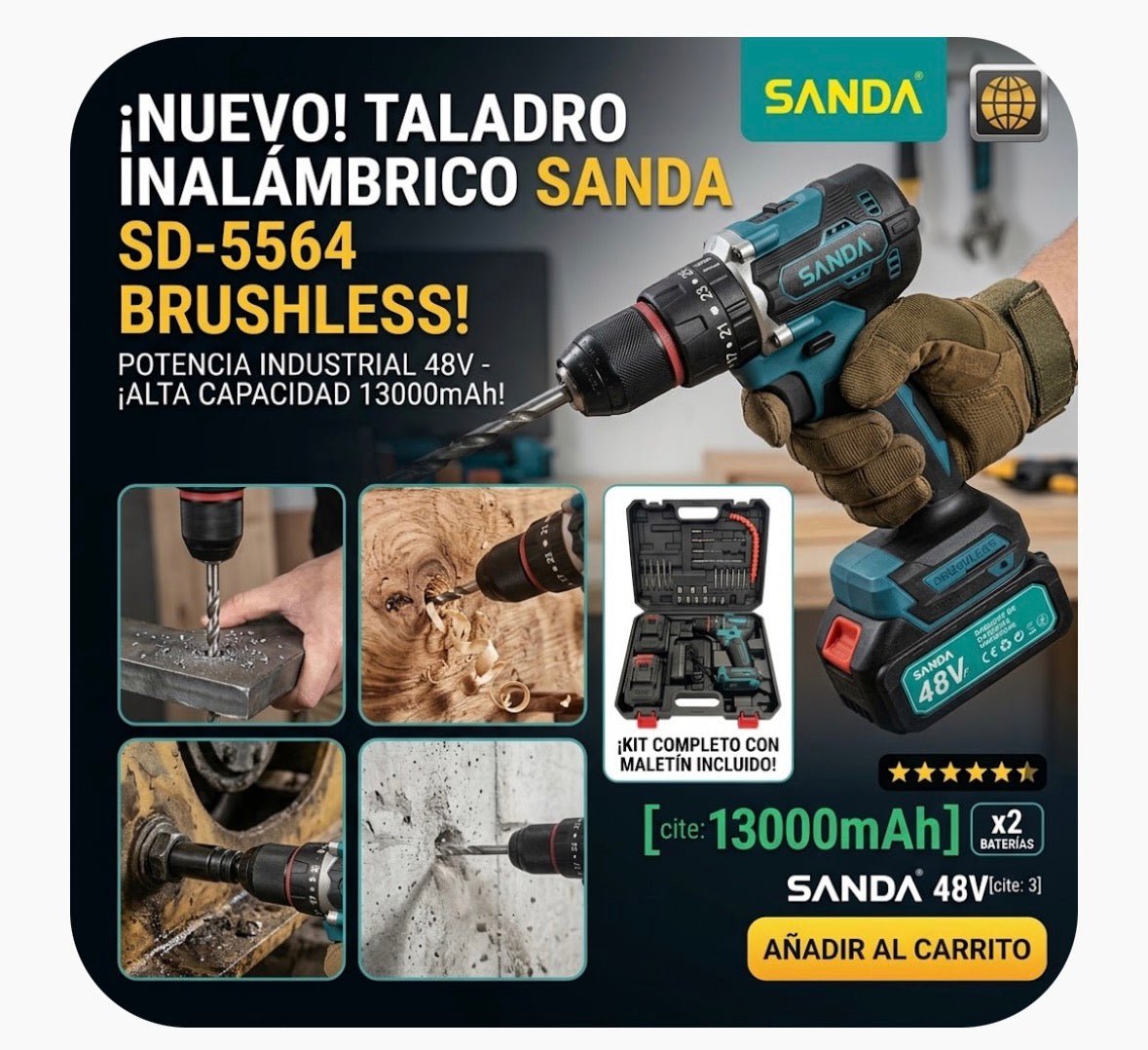 Taladro inalámbrico para pulidos de coches - Boni Soluciones